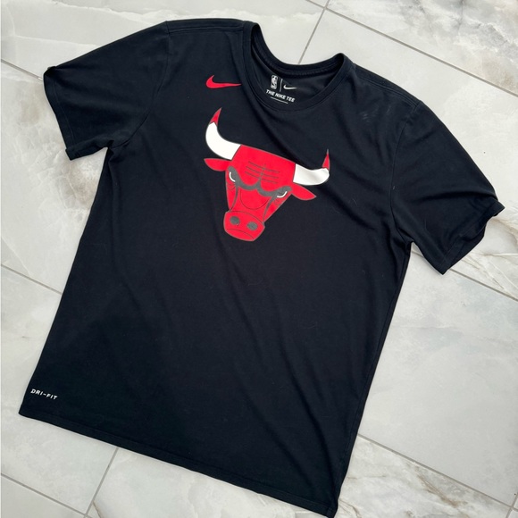 Nike Other - 🆕 2022 NBA Chicago Bulls The Nike Dri-Fit Tee Athletic Cut Unisex Shirt NWOT